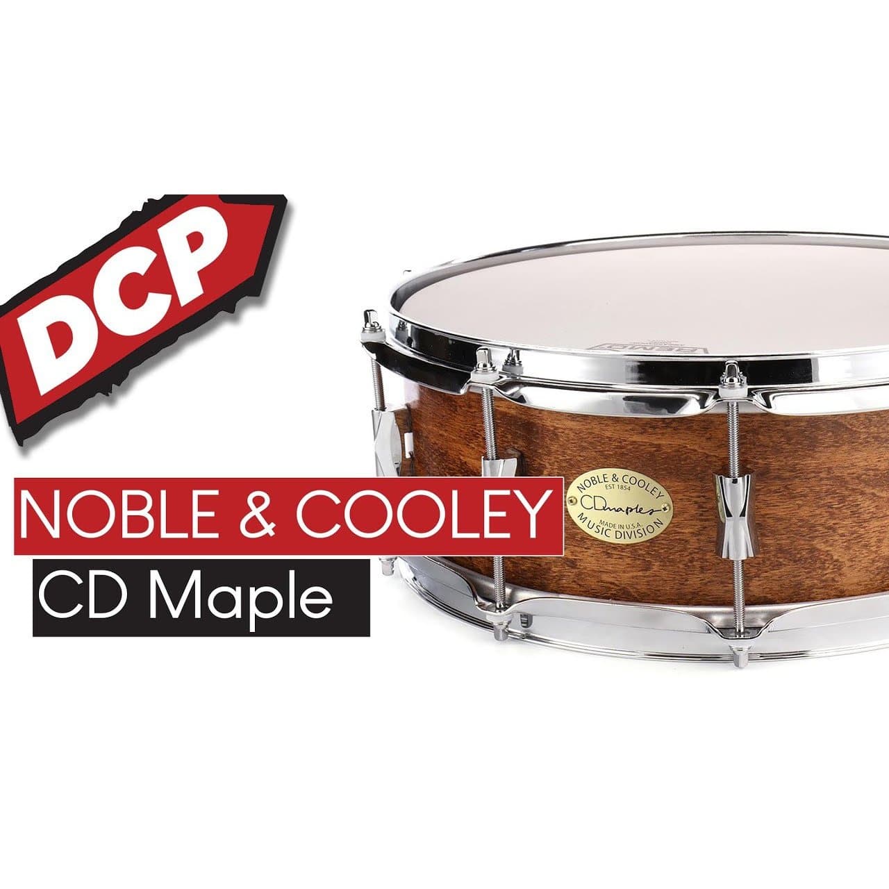 Noble & Cooley CD Maple Snare Drum 14x5 Cherry Oil
