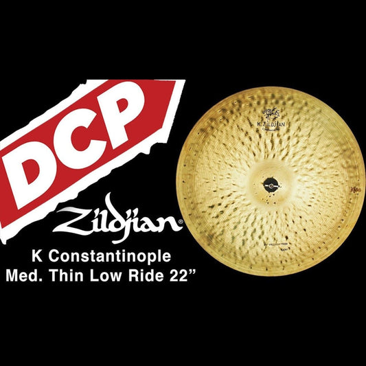 Zildjian K Constantinople Medium Thin Low Ride Cymbal 22" 4 grams