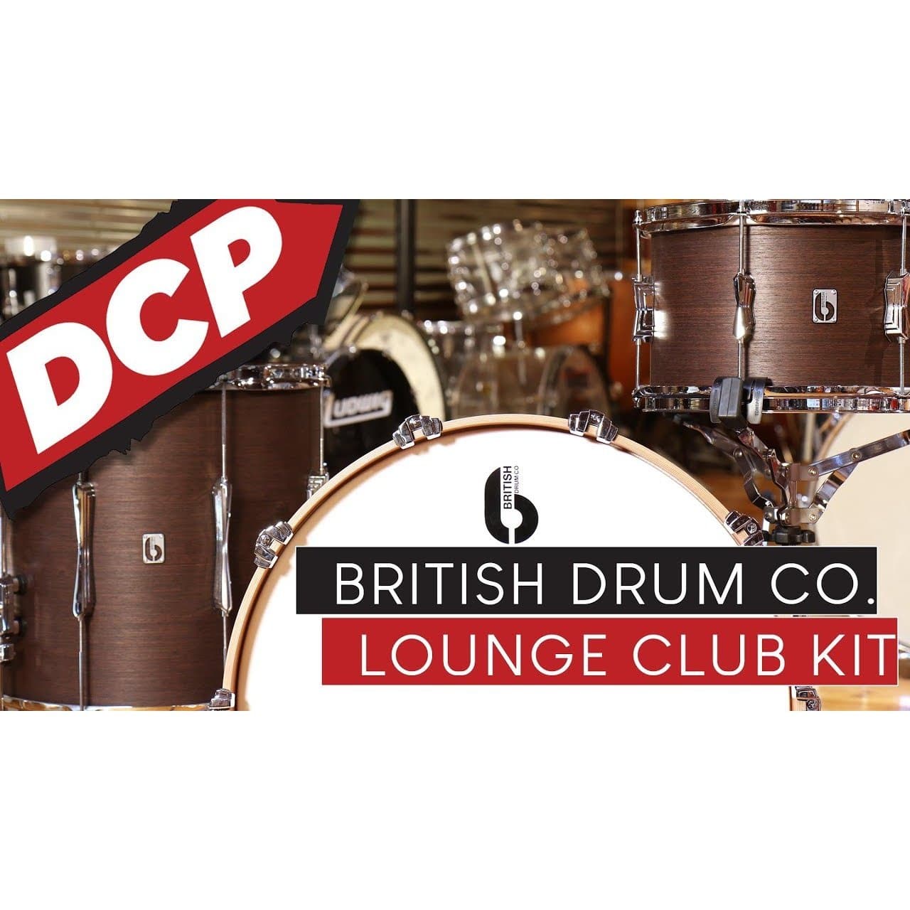 British Drum Company Lounge Series Club 3pc Drum Set 12/16/22 - Wiltshire White