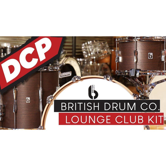 British Drum Company Lounge Series Club 3pc Drum Set 12/16/22 - Wiltshire White