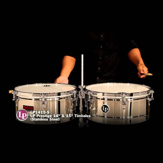 LP Prestige 14 & 15 Timbales - Stainless Steel