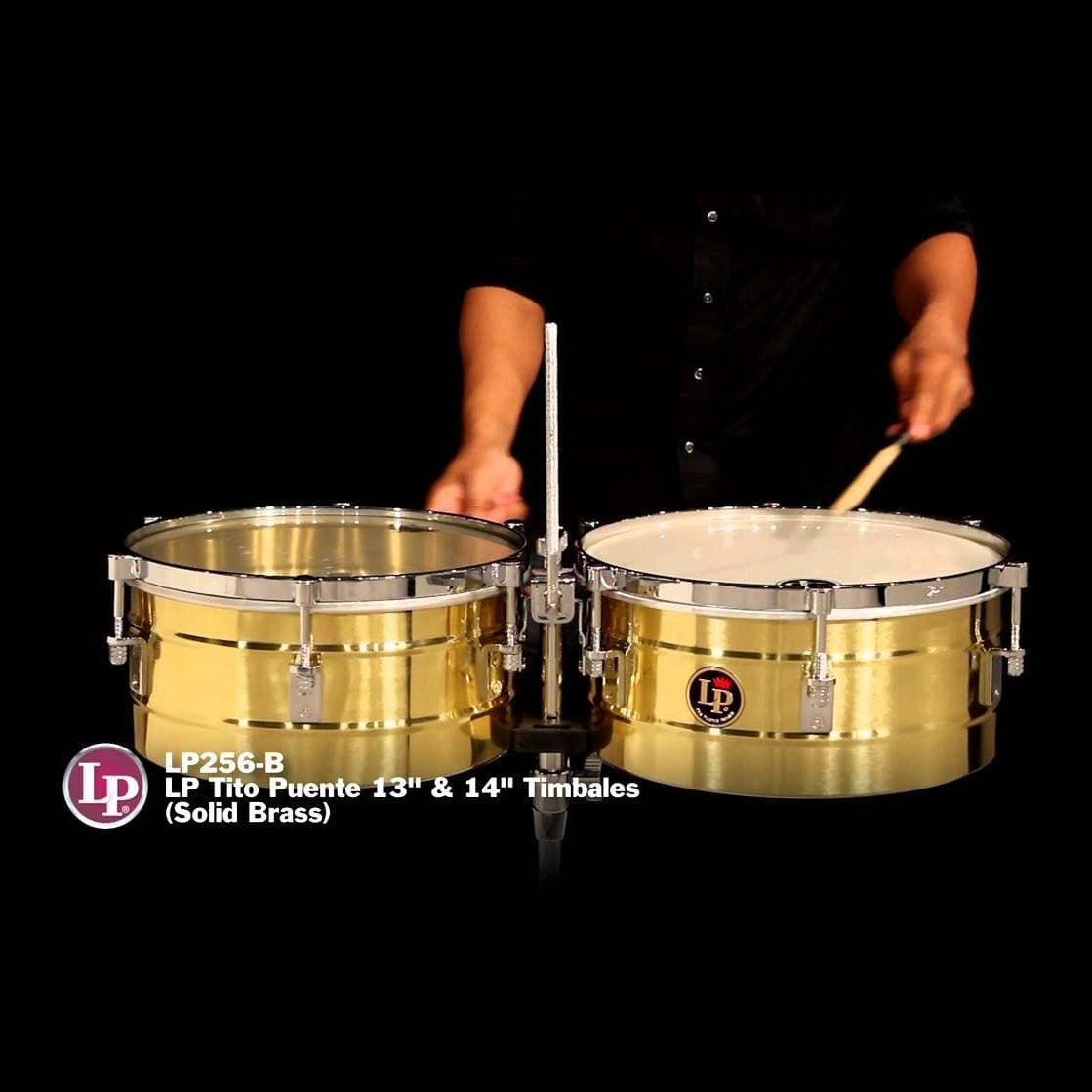 LP Tito Puente 13&14" Timbales, Solid Brass