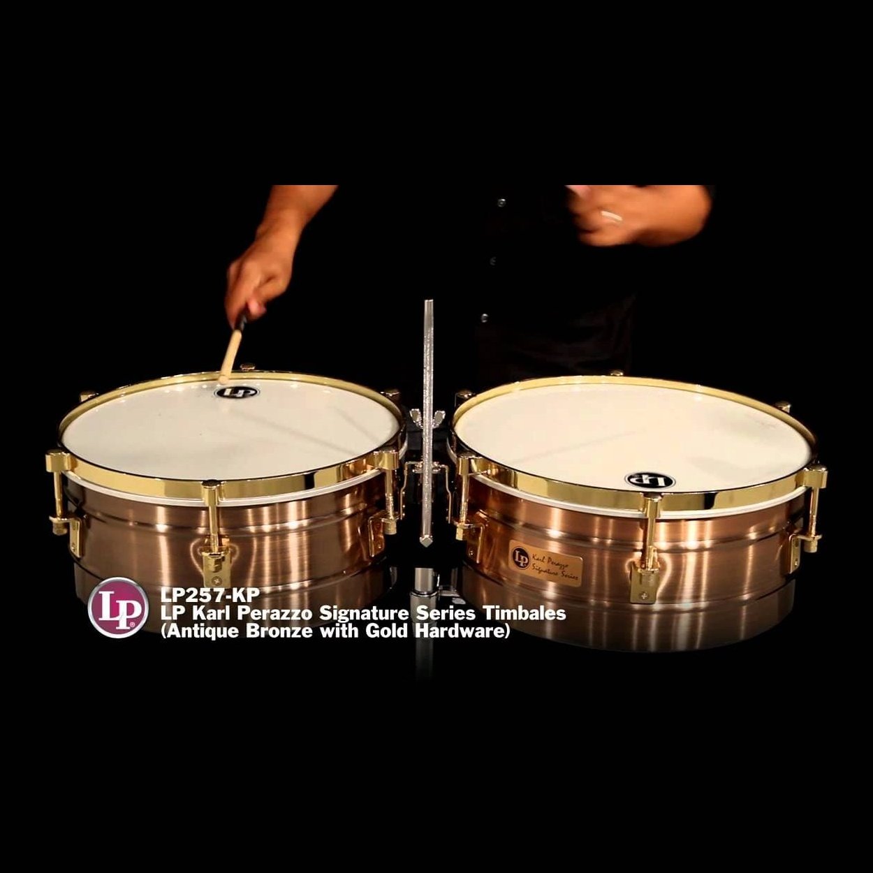 LP Karl Perazzo Signature Series Timbales/Antique Bronze