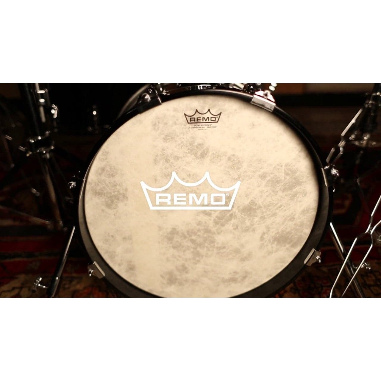 Remo Hazy Powerstroke P3 Felt Tone 24 Inch Bass Drum Head