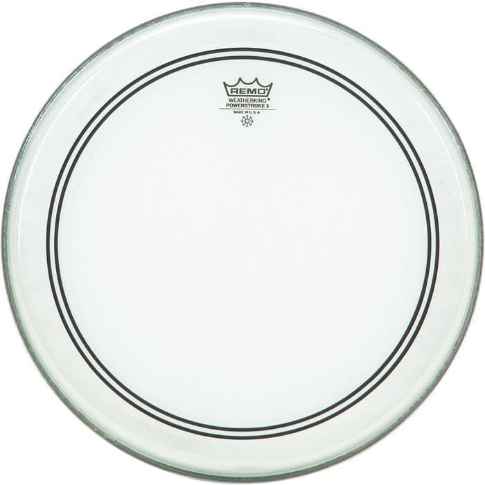 Remo Clear Powerstroke 3 30 Inch Bass Drum Head : 2.5 Impact Patch