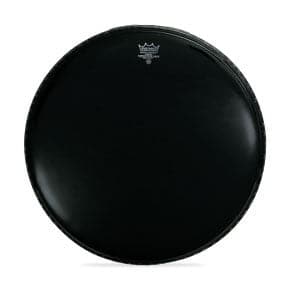 Remo Ebony Powerstroke 4 22 Inch Bass Drum Head : With Impact Patch