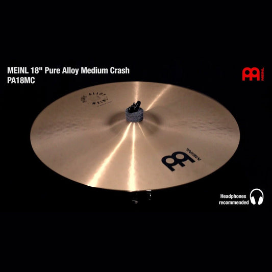 Meinl Pure Alloy Traditional Medium Crash Cymbal 18"