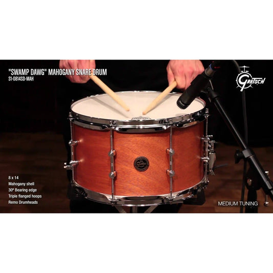 Gretsch S1-0814SD-MAH Gold Series Swamp Dawg Snare Drum 14x8