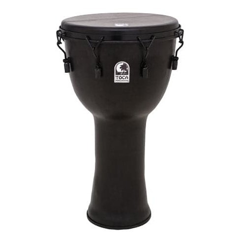 Toca Freestyle Mechanically Tuned Djembe 14" Black Mamba w/Bag