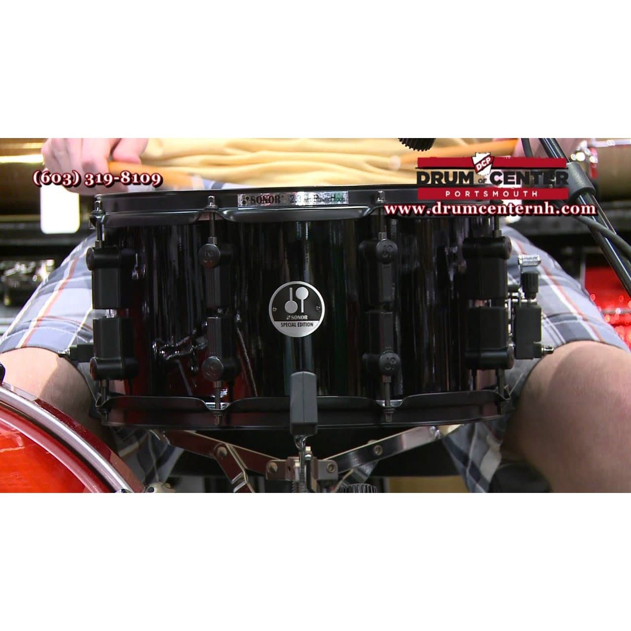 Sonor Black Mamba Maple Snare Drum 13x7 Black Gloss
