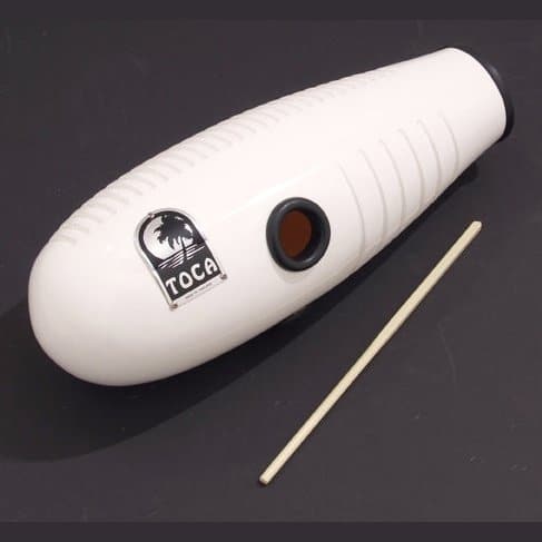 Toca Fiberglass Guiro, White