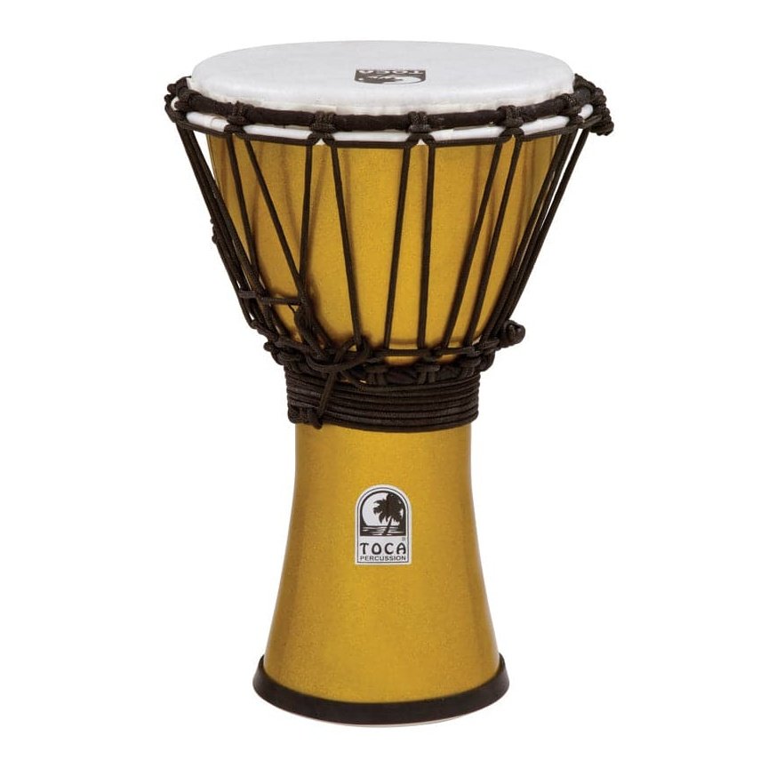 Toca Freestyle Colorsound 7 Djembe, Metallic Yellow