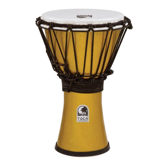 Toca Freestyle Colorsound 7 Djembe, Metallic Yellow