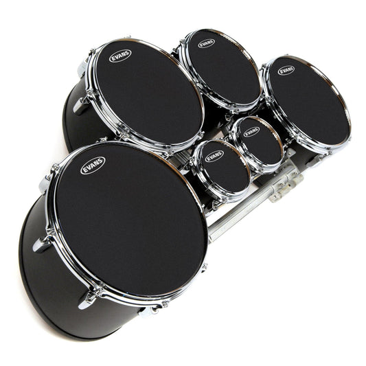 Evans MX Black Marching Tenor Drum Head, 12 Inch