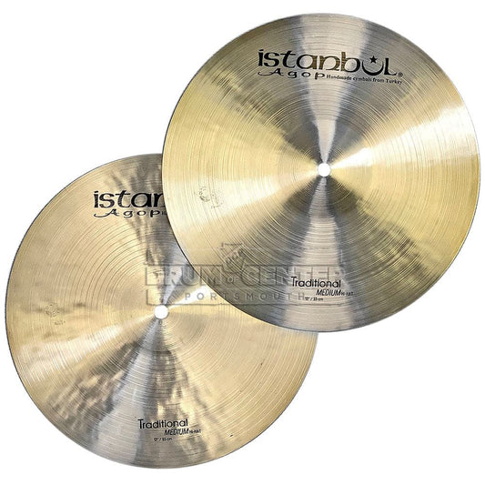 Istanbul Agop Traditional Medium Hi Hat Cymbals 13" 814/878 grams