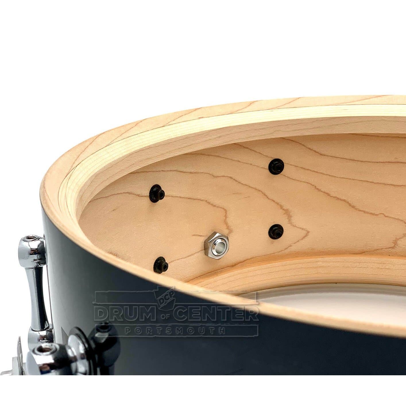 Ahead Steam Bent 1-ply Maple Snare Drum 14x6 Gun Metal Sparkle