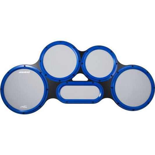 Ahead AHCTPG Chavez Tenor Practice Pads with Gray Heads & Blue S-Hoops