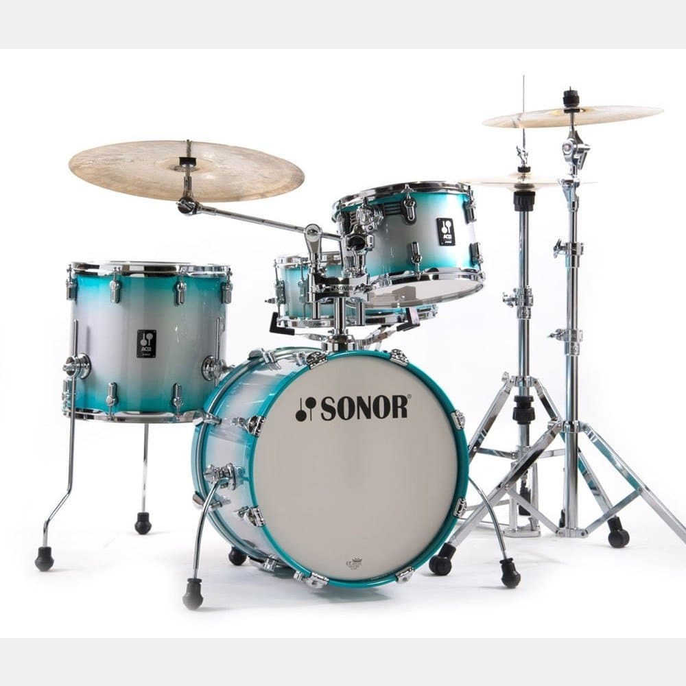 Sonor AQ2 Maple 4pc Bop Drum Set Aqua Silver Burst