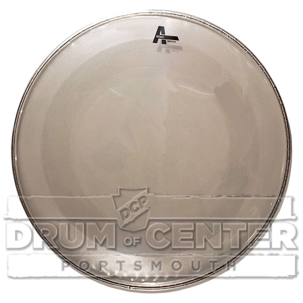 Attack BombBeat 2 Ply No Overtone Bass Drum Head - 22 - Clear