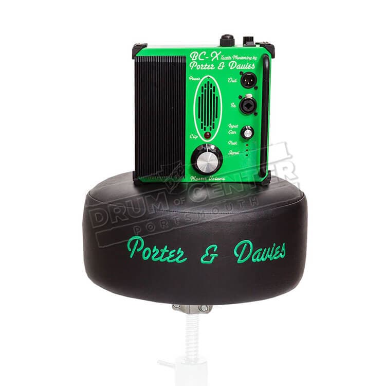 Porter & Davies BC-X Tactile Drum Monitor w/Black Vinyl Throne Top & Hardcase