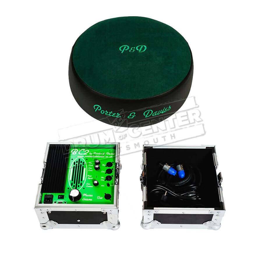 Porter & Davies BC2 Tactile Drum Monitor w/Round Throne Top Green