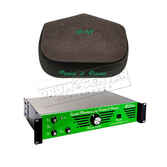 Porter & Davies BC2 Rackmount Tactile Drum Monitor w/Extra-Wide Throne Top Grey