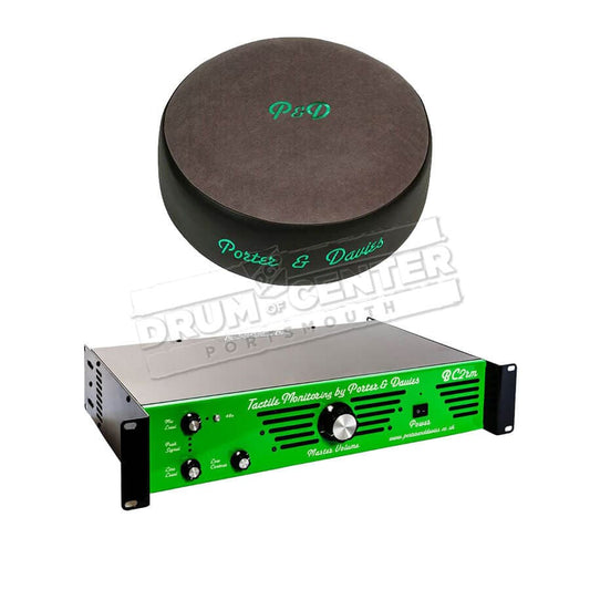 Porter & Davies BC2 Rackmount Tactile Drum Monitor w/Round Throne Top Grey