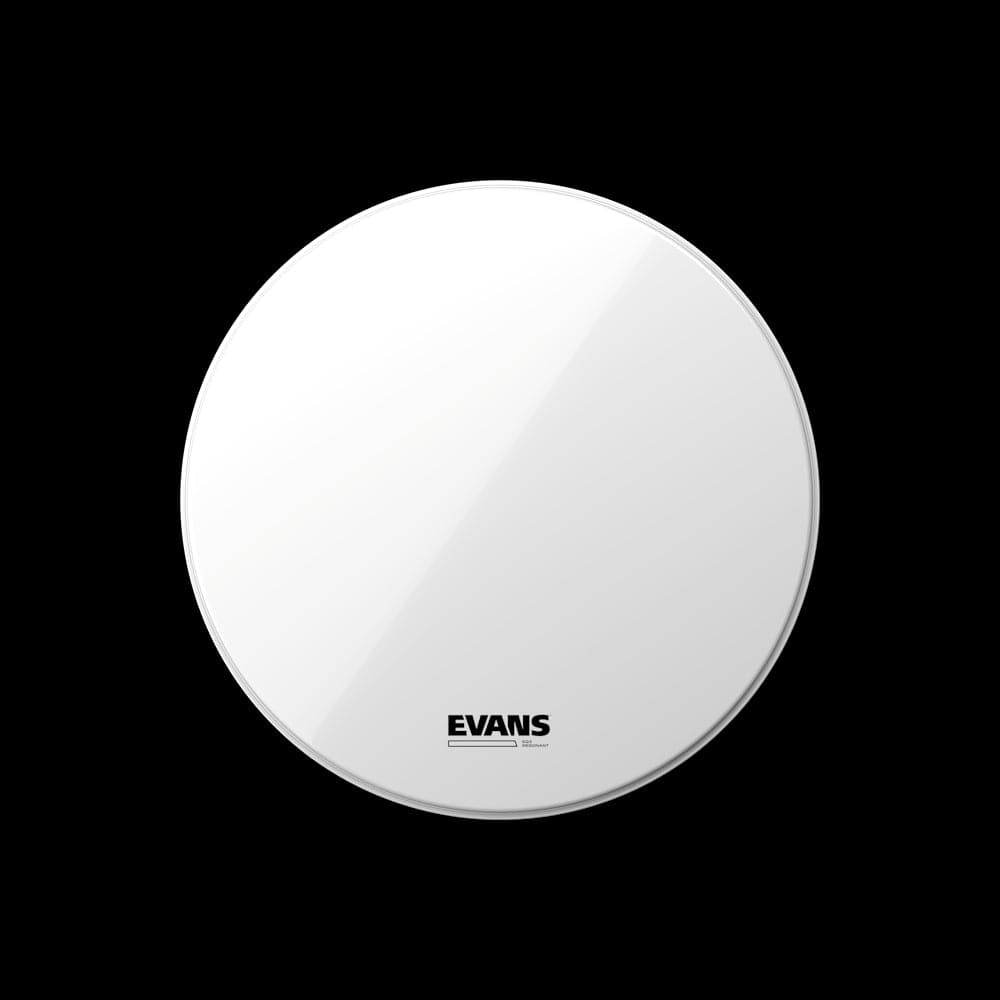 Evans EQ3 Resonant Bass Drum Head w/No Port 26 Smooth White