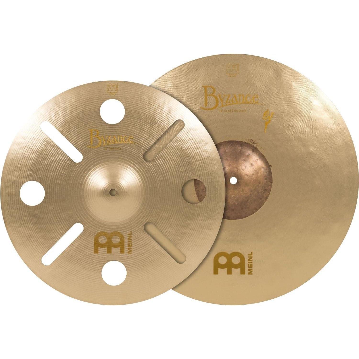 Meinl Byzance Matched Crash Cymbal Pack - Sand 16" Trash & 18" Thin