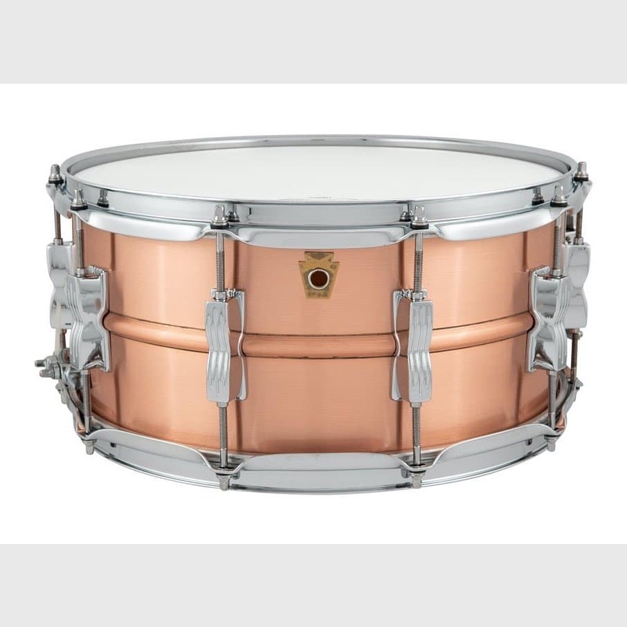 Ludwig LC654B Acro Copper Snare Drum 14x6.5