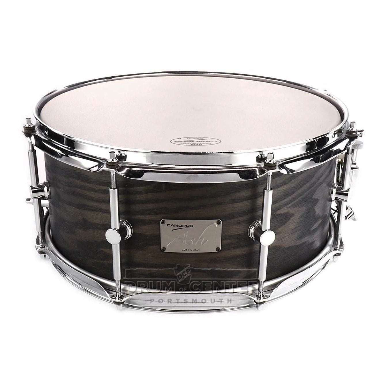 Canopus Ash Snare Drum 14x6.5 Blackish Ash Oil