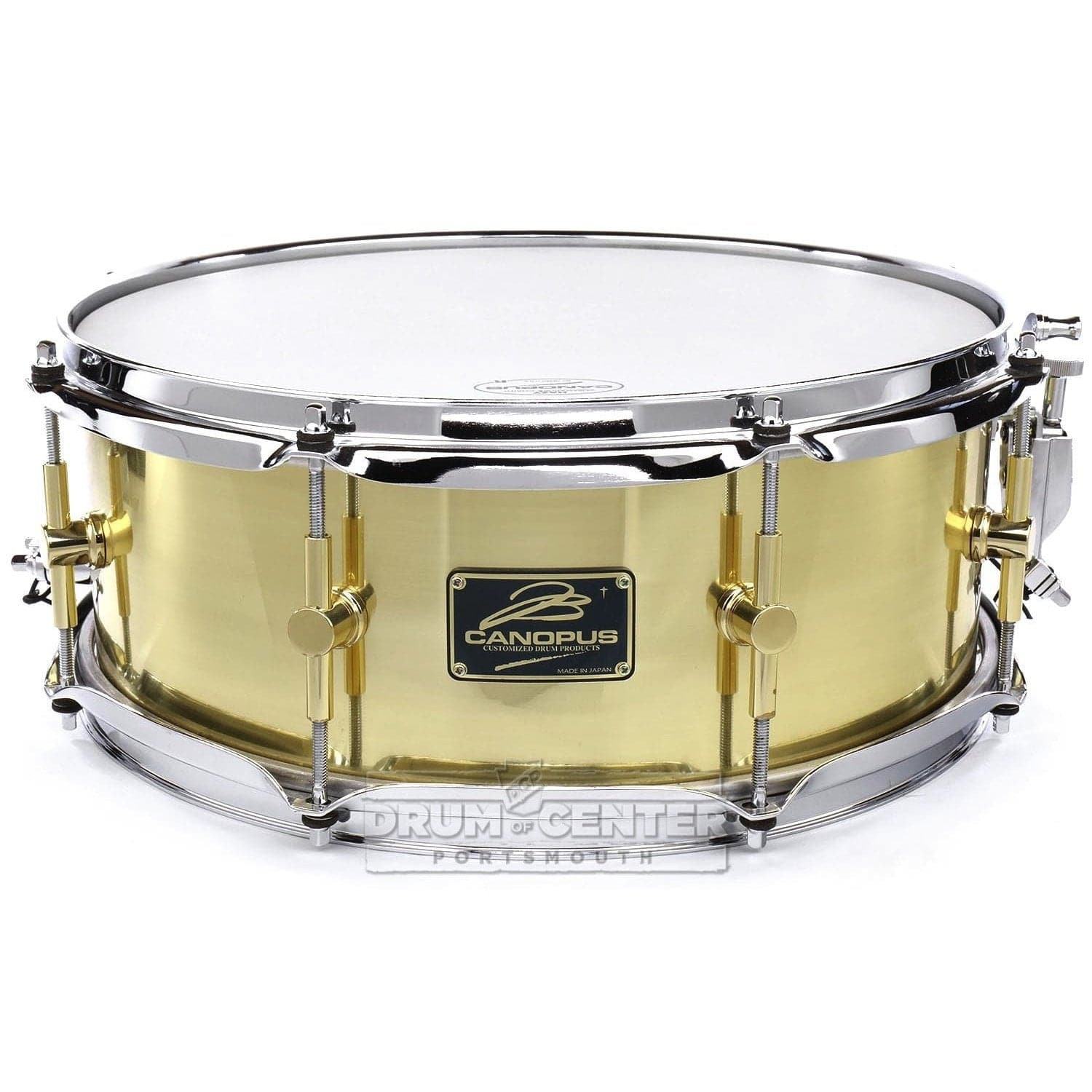 Canopus 'The Brass' Snare Drum 14x5.5 w/ Flanged Hoops