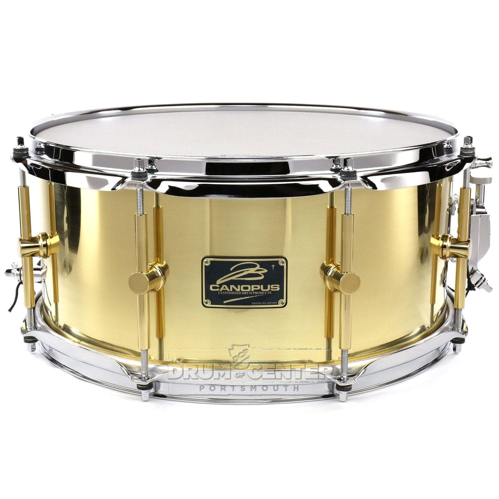 Canopus 'The Brass' Snare Drum 14x6.5 w/ Flanged Hoops