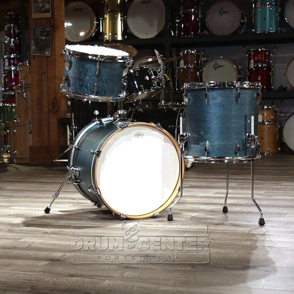 Canopus Yaiba 3pc Bop Drum Set Indigo Matte Lacquer