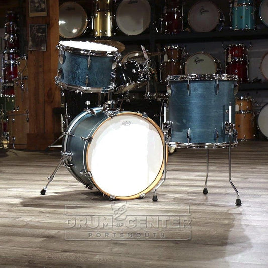 Canopus Yaiba 3pc Bop Drum Set Indigo Matte Lacquer