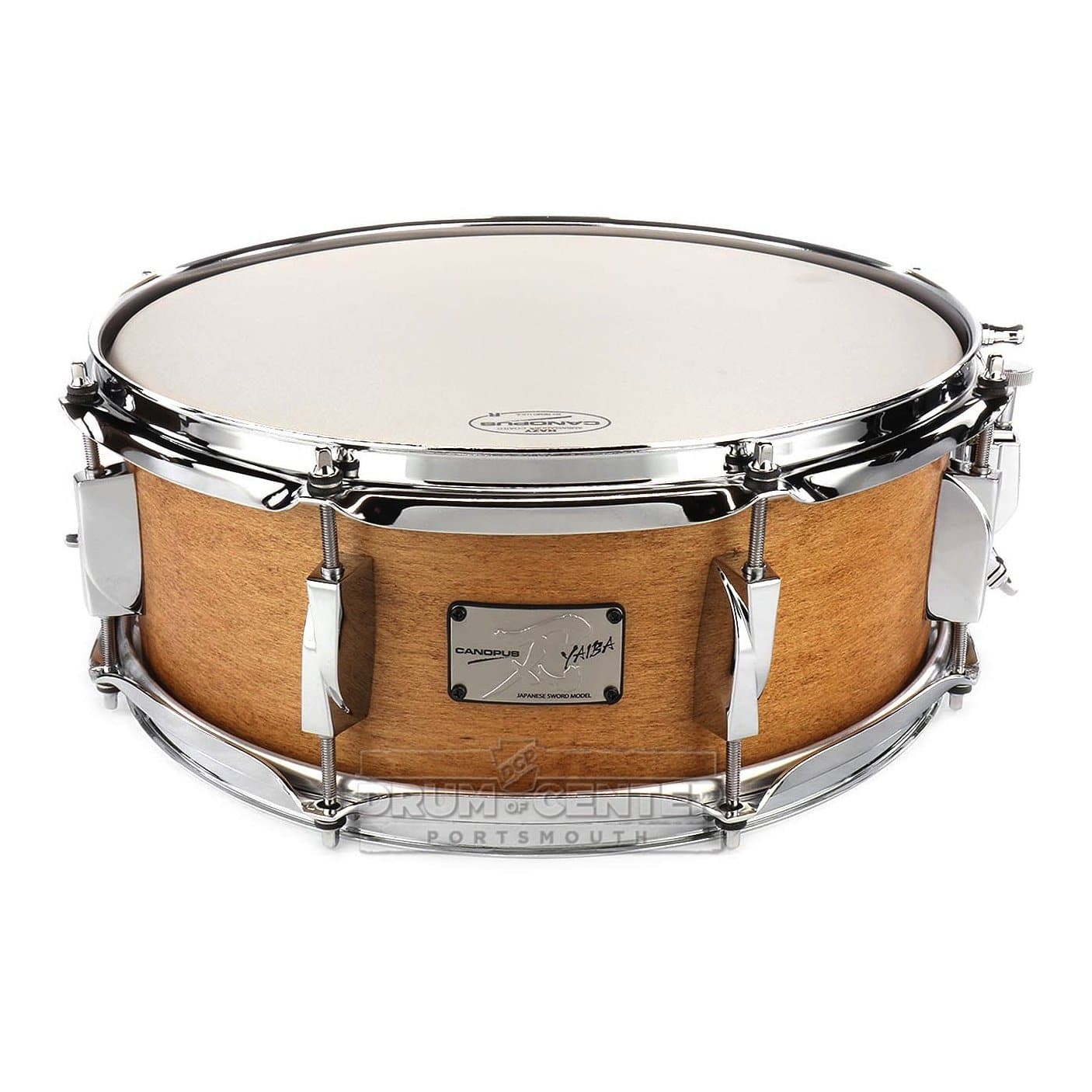 Canopus Yaiba Maple Snare Drum 14x5.5 Antique Natural Matte Lacquer