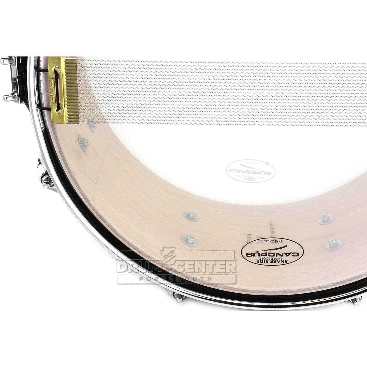 Canopus Yaiba Maple Snare Drum 14x6.5 Ebony Matte Lacquer