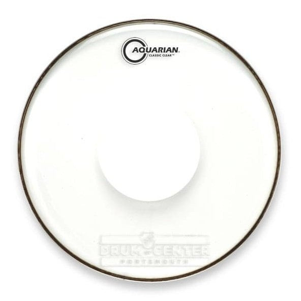 Aquarian Bass Drum Heads : Classic Clear Power Dot Bass Drumhead 24