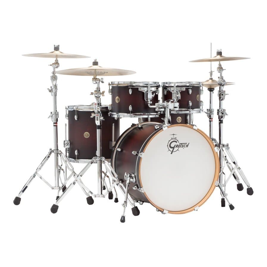 Gretsch Catalina Maple 5pc Groove Drum Set Satin Deep Cherry Burst