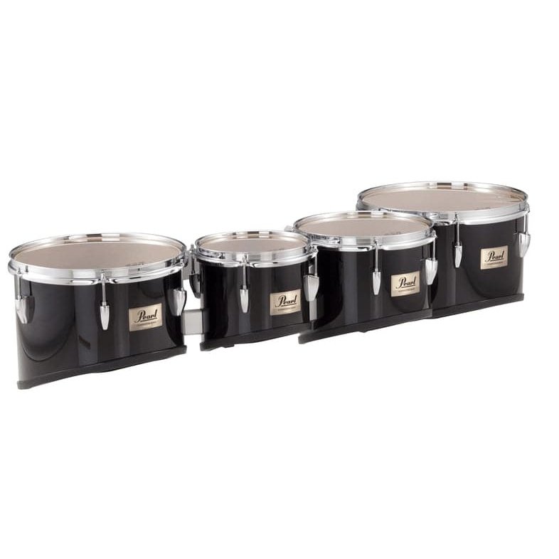 Pearl 8, 10, 12, 13 Competitor Tom Quads & Carrier - Midnight Black