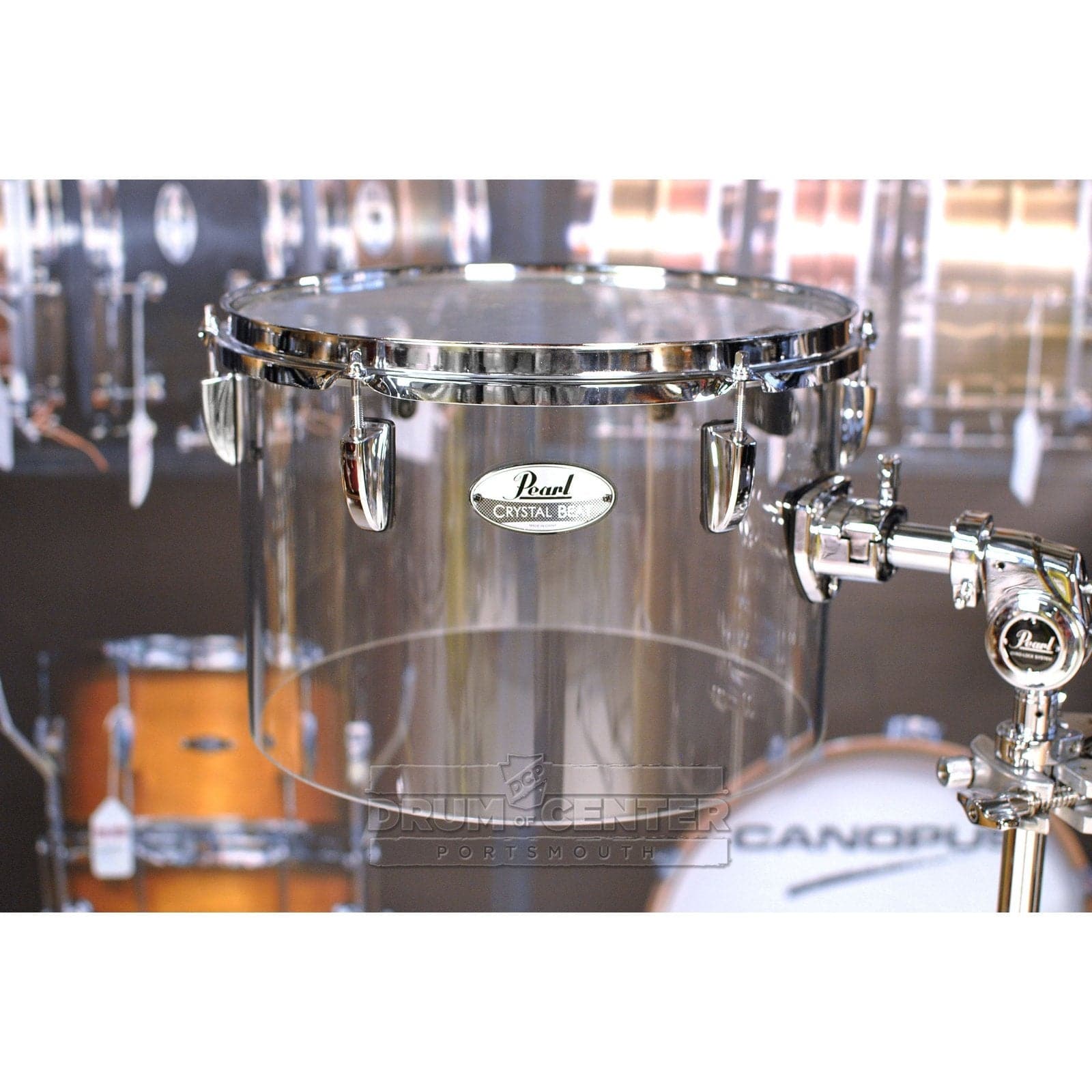 Pearl Crystal Beat 8"x5.5" Single-Headed Tom - Ultra Clear