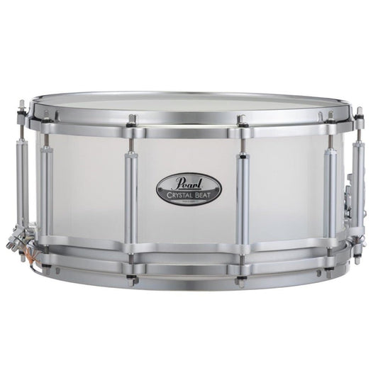 Pearl Crystal Beat Acrylic Free Floating Snare Drum 14x6.5 Frosted