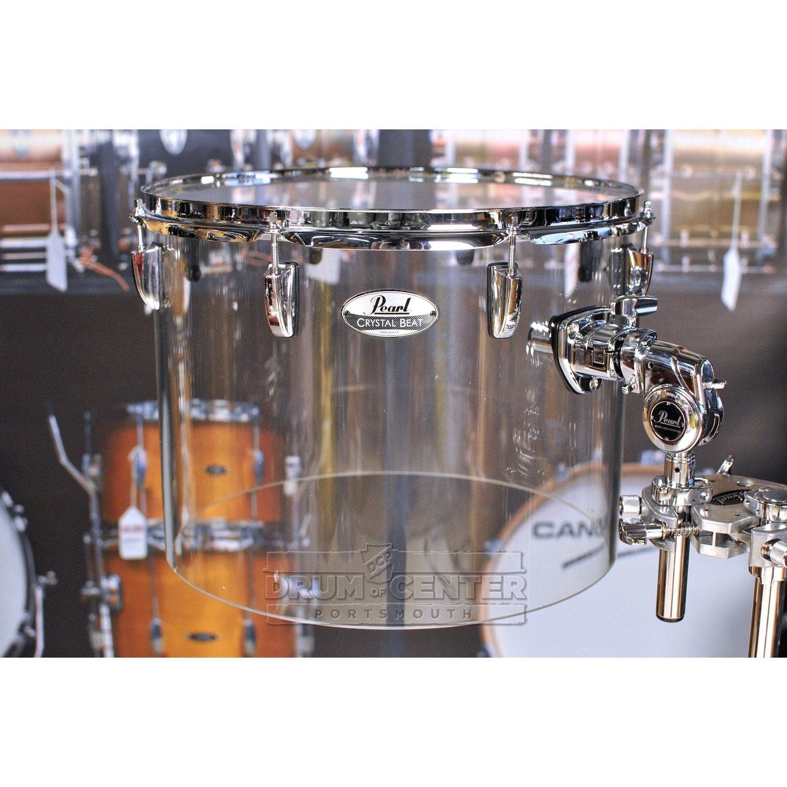 Pearl Crystal Beat 16"x12" Single-Headed Tom - Ultra Clear