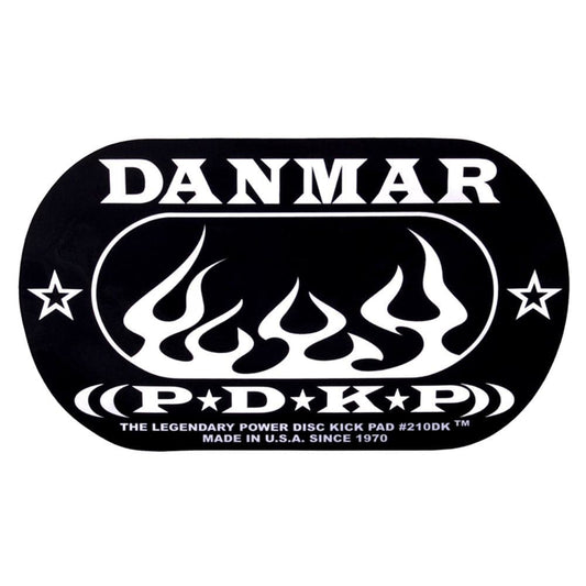 Danmar Bass Drum Double Impact Pad w/Flame Graphic