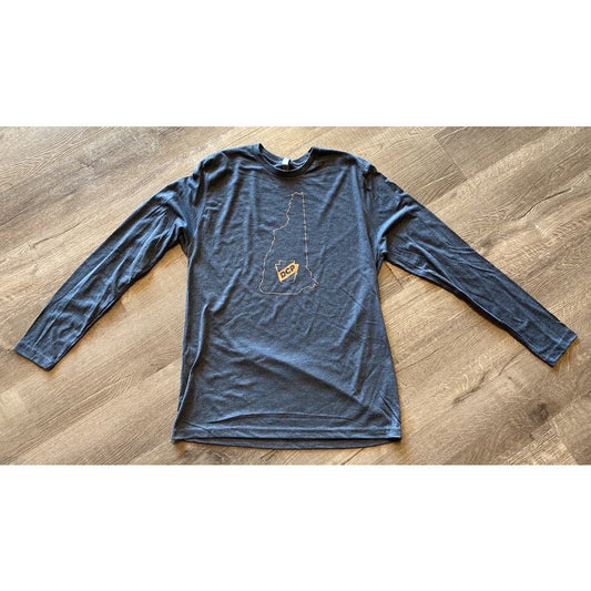 DCP Apparel : Long Sleeve Shirt, Blue, NH Logo, Small