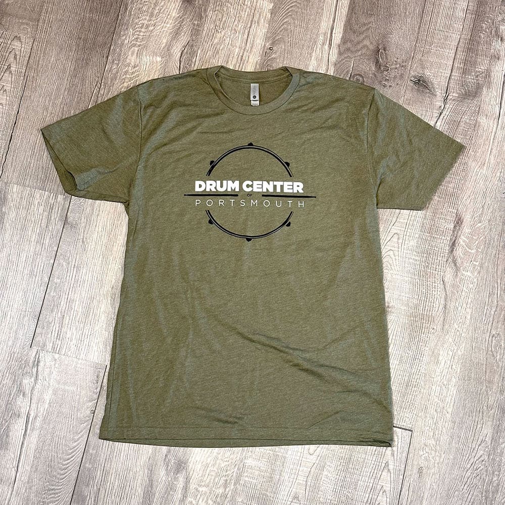 DCP Apparel : T-Shirt, Military Green w/NEW Black/White Logo, X-Large