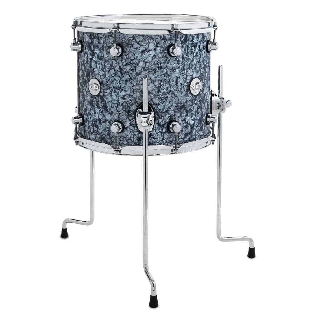 DW Design Series Floor Tom - 14x12 - Silver Slate Marine