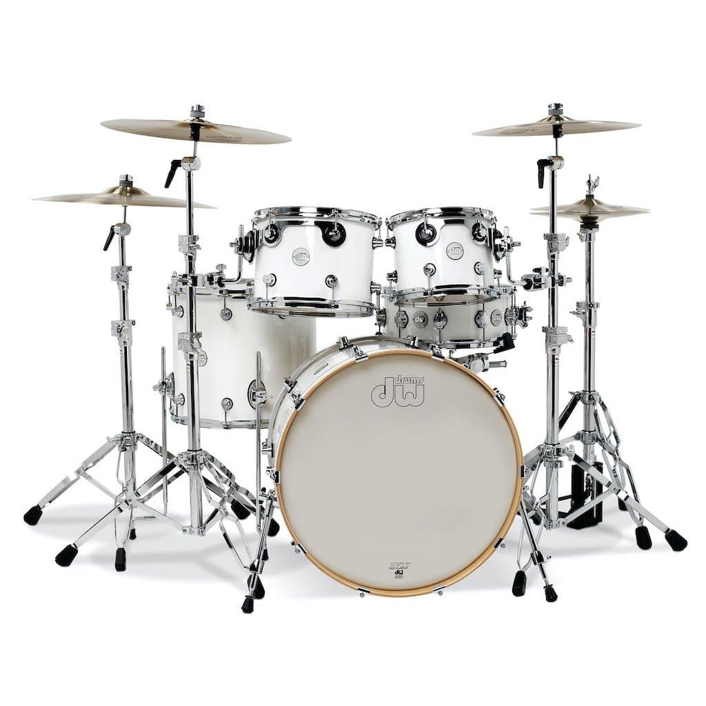 DW Design 5pc Drum Set w/22bd - Gloss White