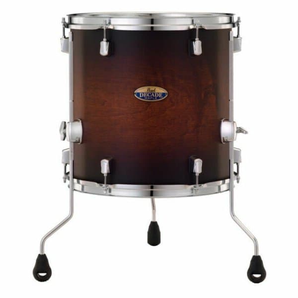 Pearl Decade Maple 14"x14" Floor Tom - Classic Satin Brown Burst