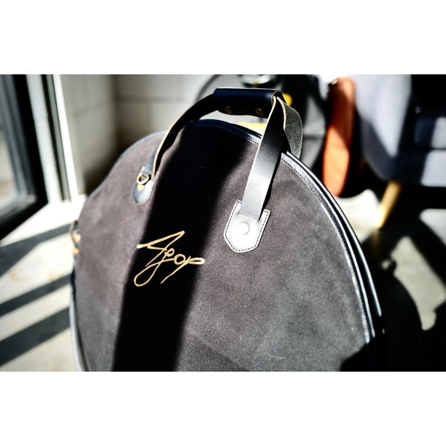 Istanbul Agop Waxed Canvas Leather Cymbal Bag 22"